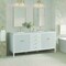 James Martin Vanities 72'' Double Vanity, Bright White w/ 3 CM Victorian Silver Quartz Top 485-V72-BW-3VSL - alternate 4